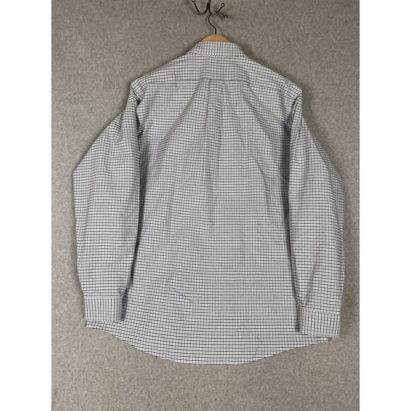 LL Bean Mens Size 17-37 Plaid Shirt Button Front Wrinkle Resistant - Picture 3 of 11